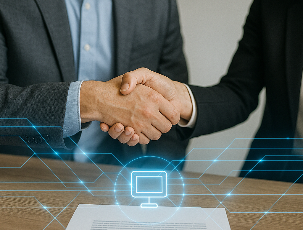 Digital business handshake